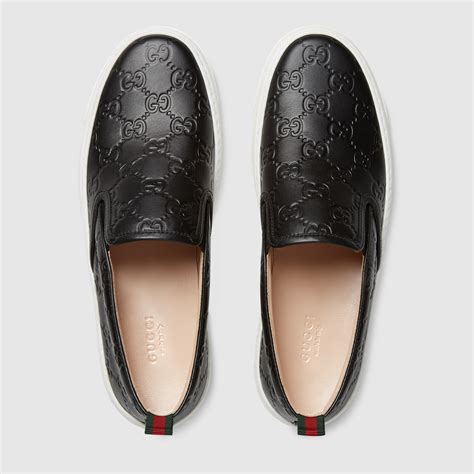 gucci signature slip on sneaker|Gucci slip on sneakers women.